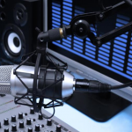 microphone-in-radio-station